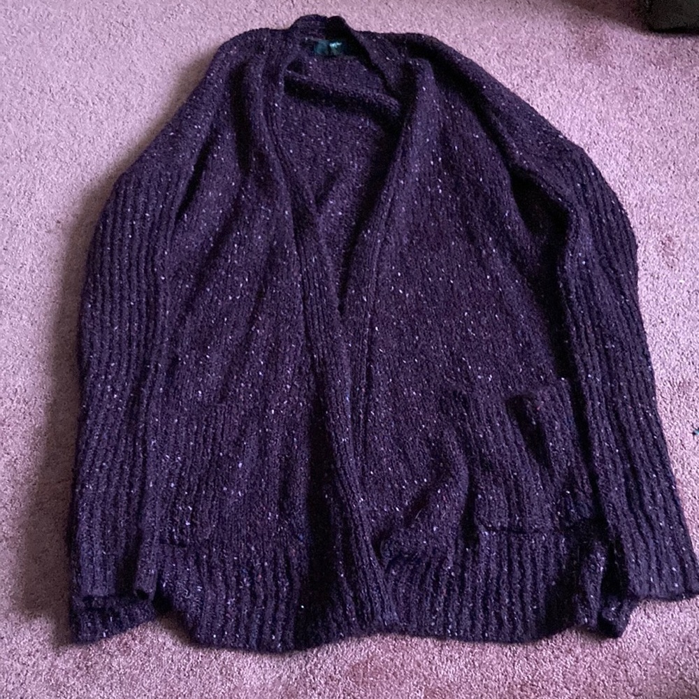 Womens Speckled Cardigan Size M